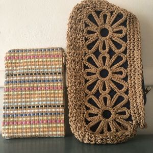 DONATED Straw Clutch Duo